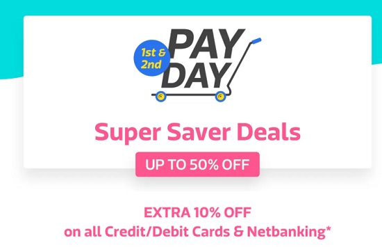 India Desire : Flipkart Cashless PayDays Sale Offers : Upto 60% Off On TVs, Large Appliances + Extra 10% Off Via HDFC Debit /Credit Cards, Net Banking [1st To 2nd July]